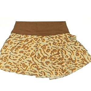 Aerie Brown and Cream Leopard Print Skirt
